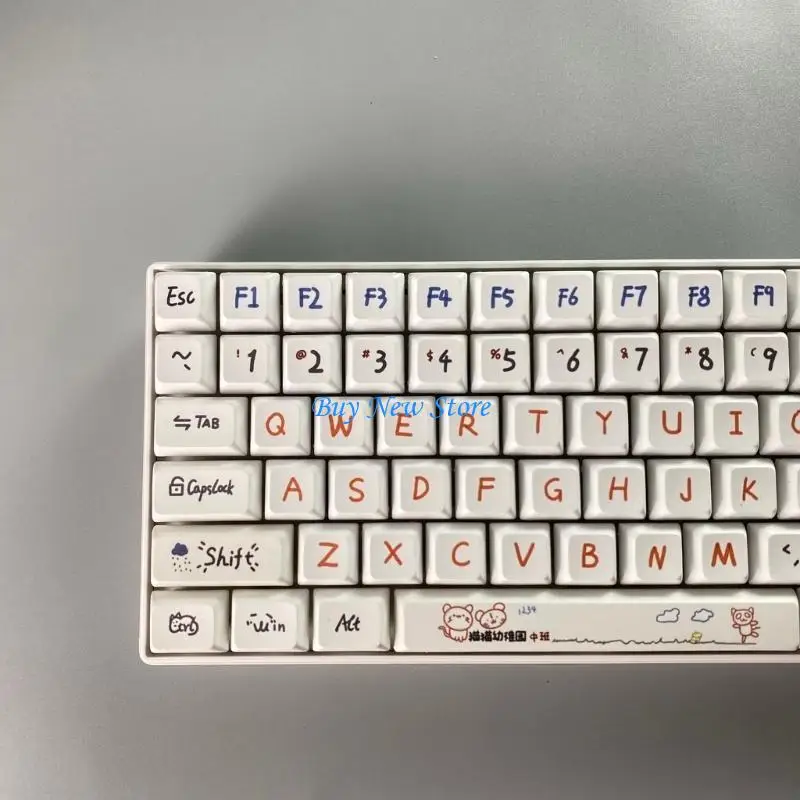 20ce kota przedszkola XDA Profilu Keycaps PBT Dye Sublimacja dla przełącznika MX Cherry