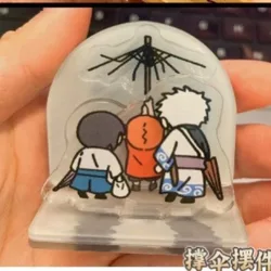 Sakata Gintoki Kagura supporto acrilico modello piatto GINTAMA piatto scrivania Decor in piedi Anime Kawaii giocattoli amici ornamento giocattoli regalo