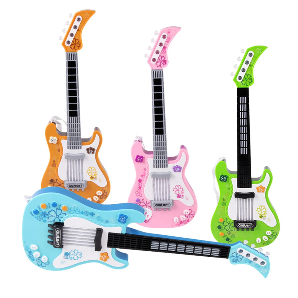 Operated Guitar for Kids Children Toddler Children's Electronic Simulation Bass Player Musical Toys