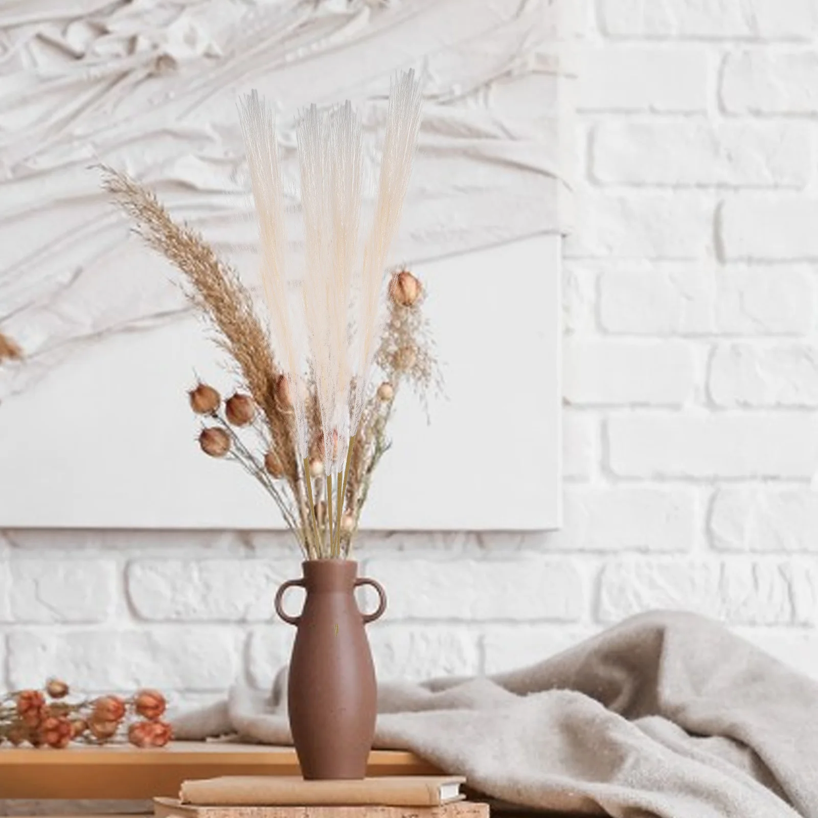 

4Pcs Artificial Grass Decor Tall Realistic Faux Grass Vase Filler Wedding Party Farmhouse Table Centerpiece Home