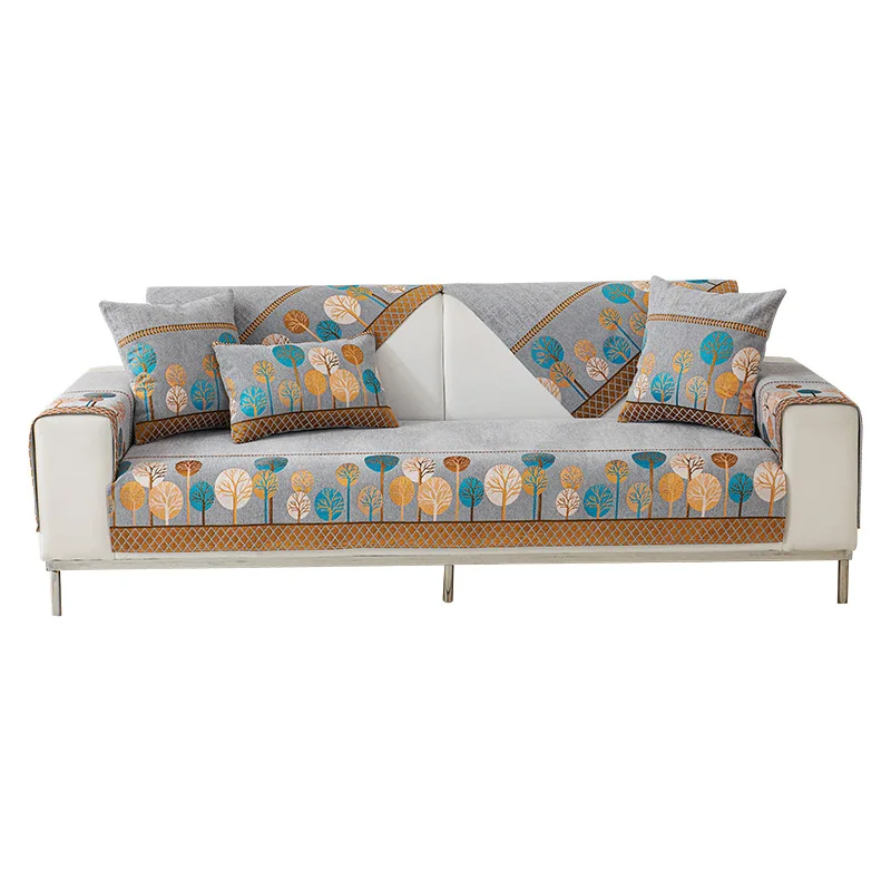 1PC Bankkussen Chenier Universeel in alle seizoenen Antislip en vuilafstotend zitkussen Bankhoes Doek Handdoek