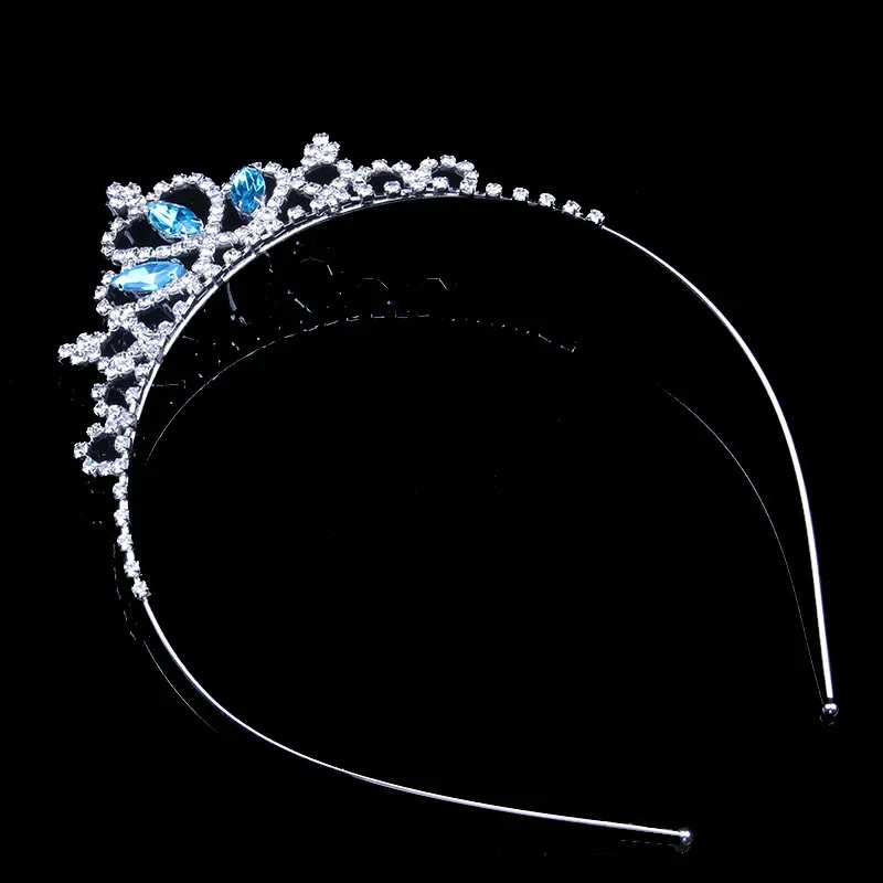 Kids Rhinestone Tiara Princess Headband for Girls Birthday Accessories Bridal Crystal Crown Tiara Wedding Hair Jewelry