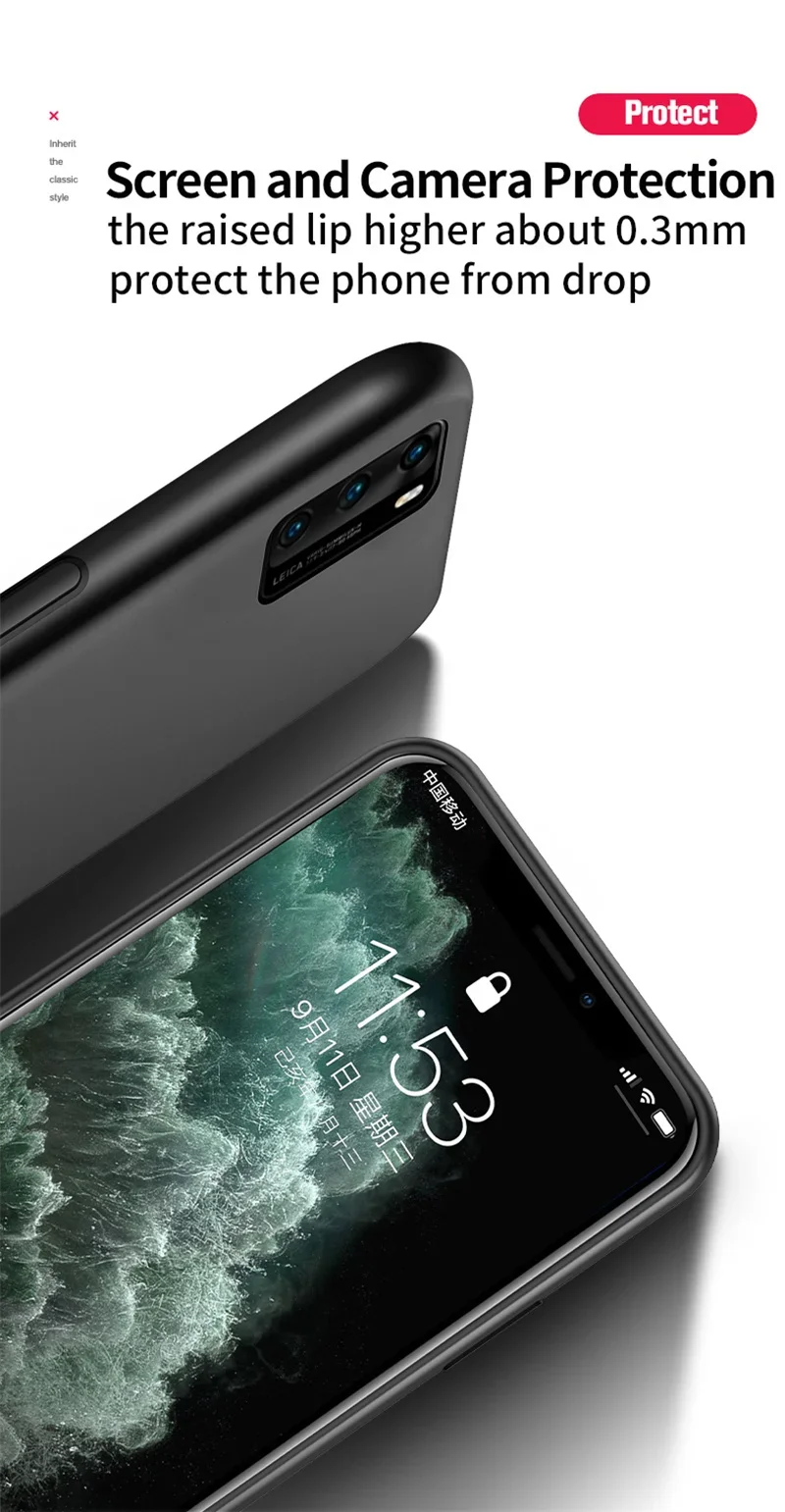 Luxury Leather Armor Case For Huawei P20 P30 P40 Lite Mate 20 30 40 Pro Plus P40Pro Matte Magnetic Holder Soft Silicone Covers