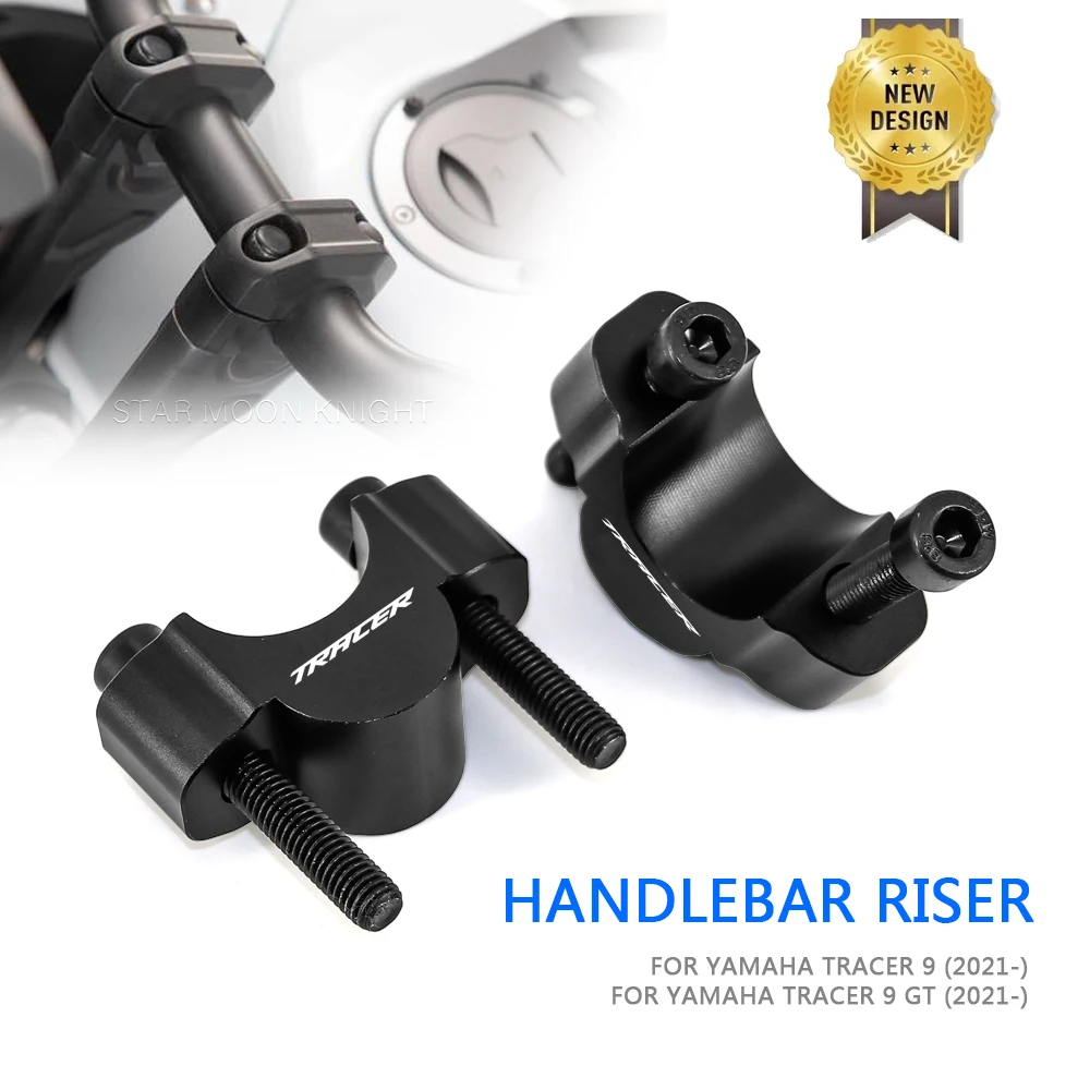 

For Yamaha TRACER9 TRACER 9 GT 2021 2022 - Motorcycle Handlebar Risers Clamp Mounting Mount Riser CNC Billet Aluminum