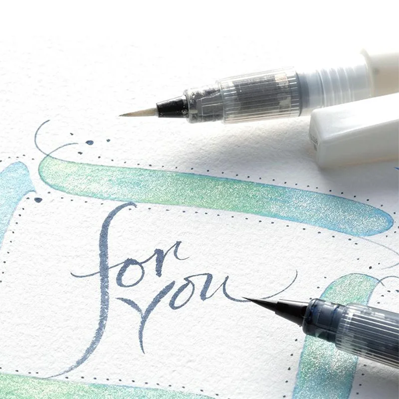 1 Kuretake Zig Wink of Stella Bling Brush Pen MS-55/56 Multicolor Shiny Colored Soft Glitter Brush Pen Calligraphy Lettering Pen