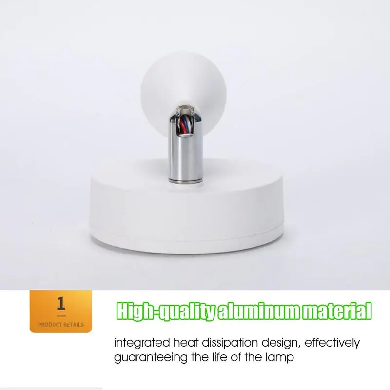 Rechargeable LED Spotlight LED Rotatable Indoor Uplighting Small Art Spotlights Battery Powered Uplighting For Plants