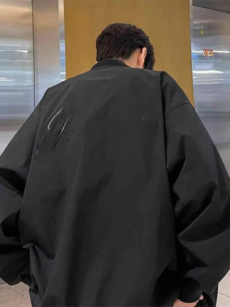 

American Sle Baseball Jaet Men's Spring Autumn 2024 New Trend High Street Cool Teenage Pilot Jaet Loose Fit Anti-Wrinkle