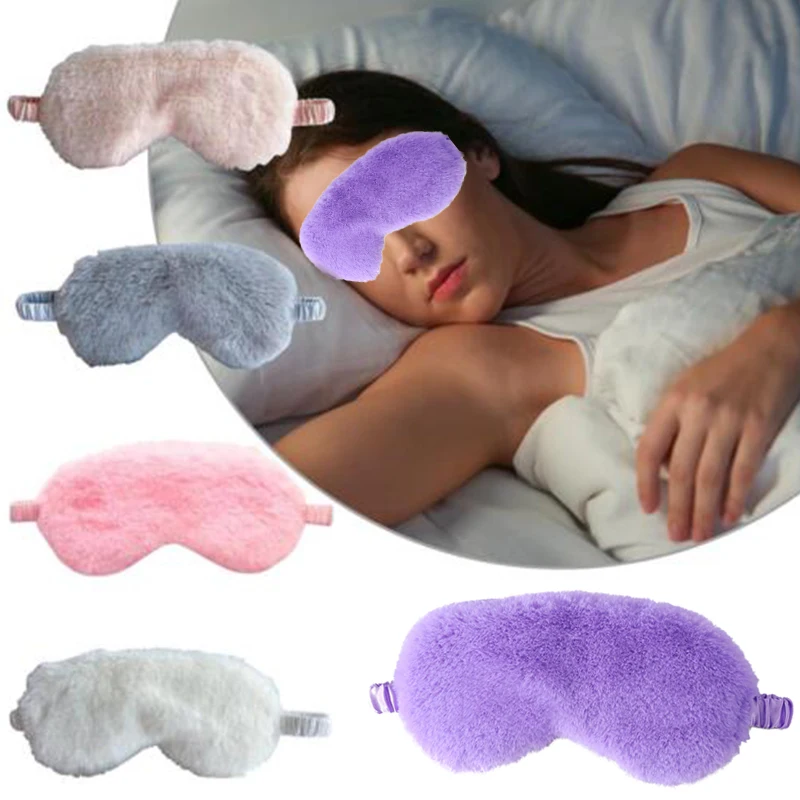 Sleeping Mask Sleeping Blindfold Soft Plush Eye Masks Cute Love Cloud Eye Cover Plush Mask Eyepatch Nap Health Eye Cover