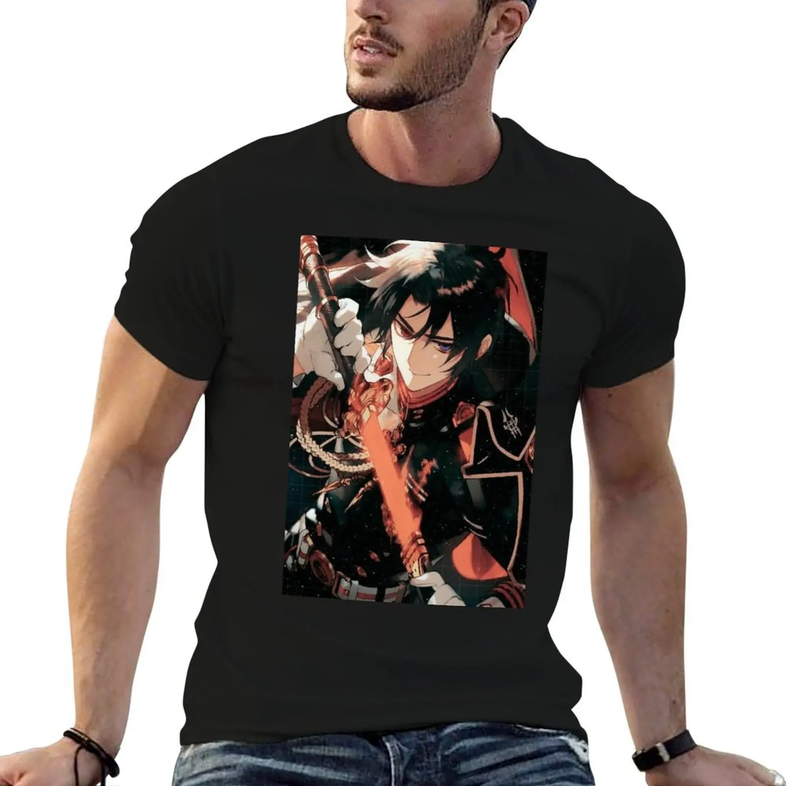 

Seraph of the End Wallpaper #15 T-Shirt man t shirt designer man t shirt heavy cotton T-Shirt