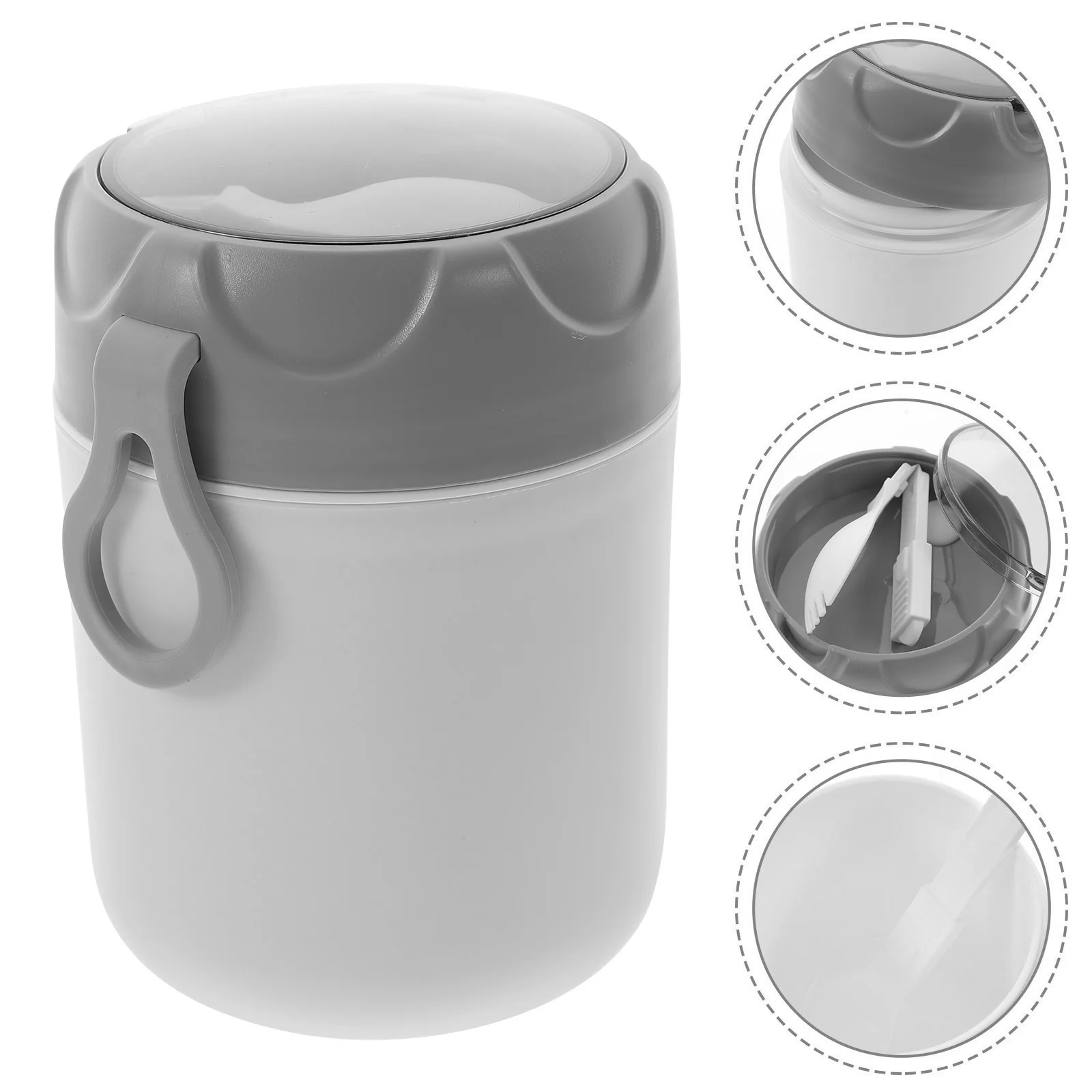 Breakfast Cup Practical Food Container Large Mouth Portable Small Pp Anti-leak Porridge Milk Storage Holder