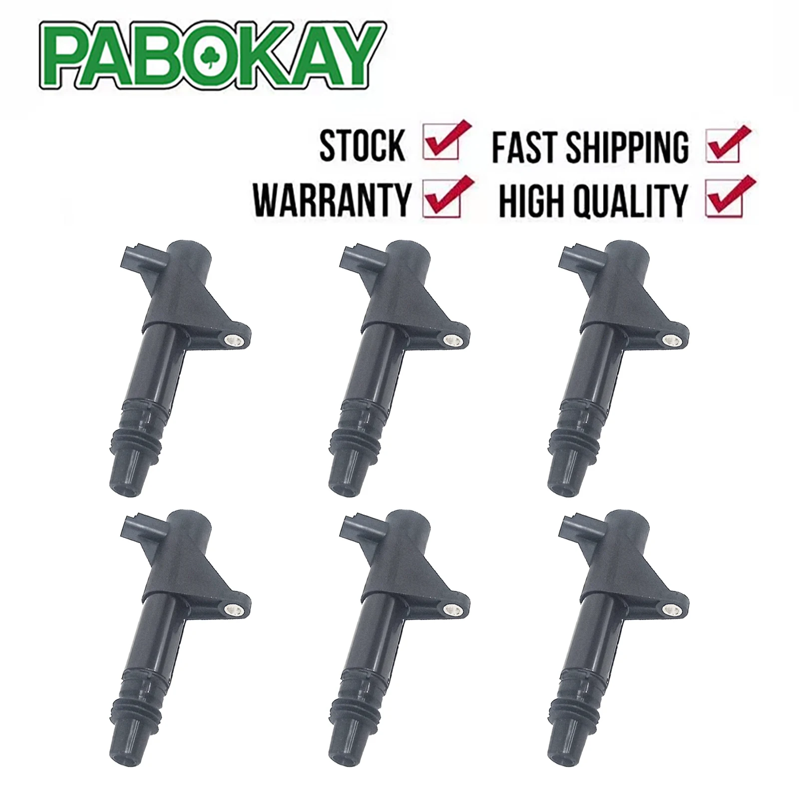 

6 pieces x Ignition Coils for Citroen C5 C6 Peugeot 406 407 Renault Laguna 6Cyl 2.9/3.0L 9633001580 9663278480 7701479027 966440