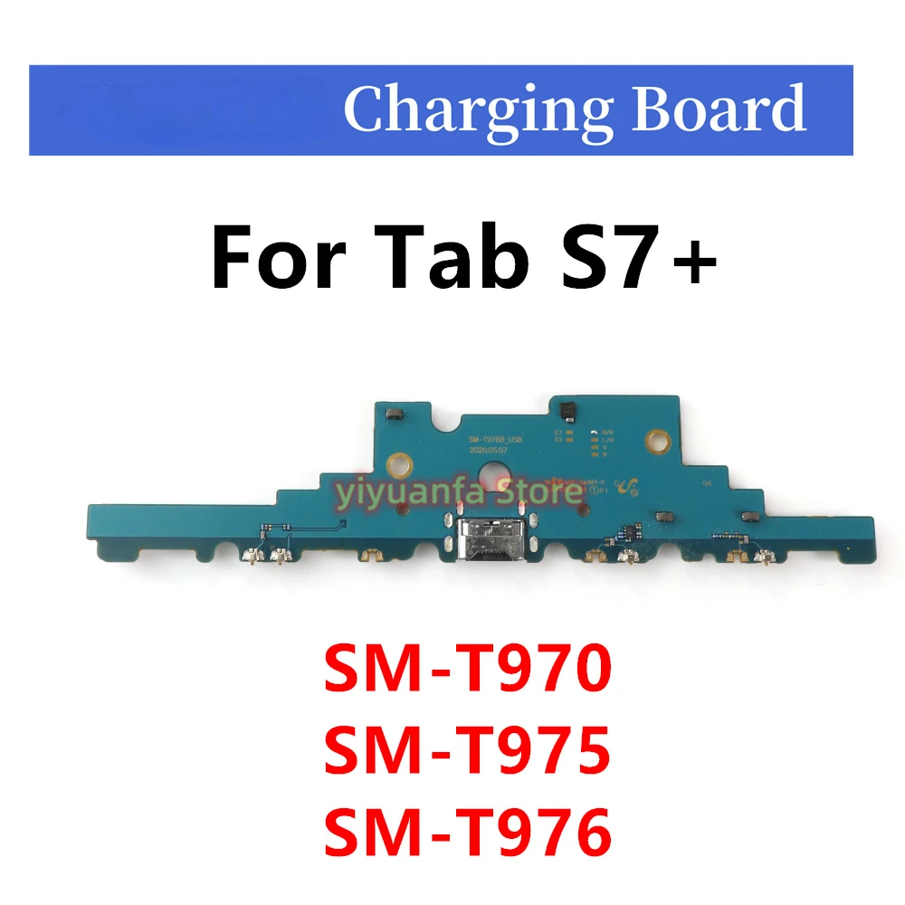 45W Charging Charger Port Board Dock Connector Flex Cable For Samsung Galaxy Tab S7+ T970 T975 T976B