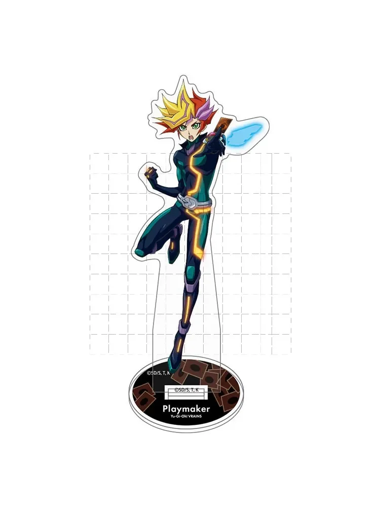 Anime Yu-Gi-Oh! Acrilico Stand Doll Game YuGiOh Revolver Playmaker Jun Manjoume Judai Yuki Figure Model Plate Cosplay Toy Gift