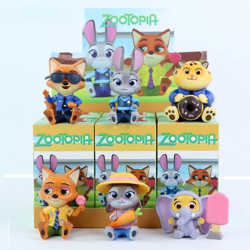 

New Best-selling Anime Cartoon, Disney Zootopia Trendy Figurines, Super Cute Series of Table Decorations, Birthday Gifts