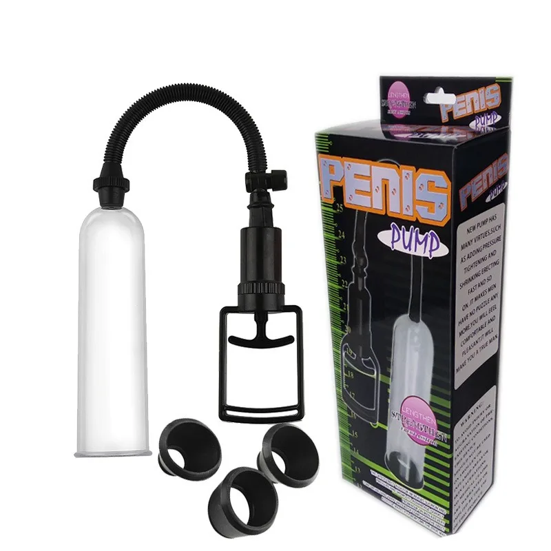 Male Penis Pump Vacuum Enlarger Enlargement Trainer Sex Toy for Man Penis Pump Sucking Vacuum Pump Men Masturbation