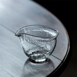 Japanese Style Hammer Glass Fair Cup Heat Resistant Tea Separator Tea Divider Chahai Kung Fu Tea Set Teaware Accessories