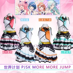 4 colores más salto Kiritani Haruka Hanasato Minori Momoi Airi Hinomori Shizuku Cosplay Anime proyecto Sekai colorido disfraz de escenario