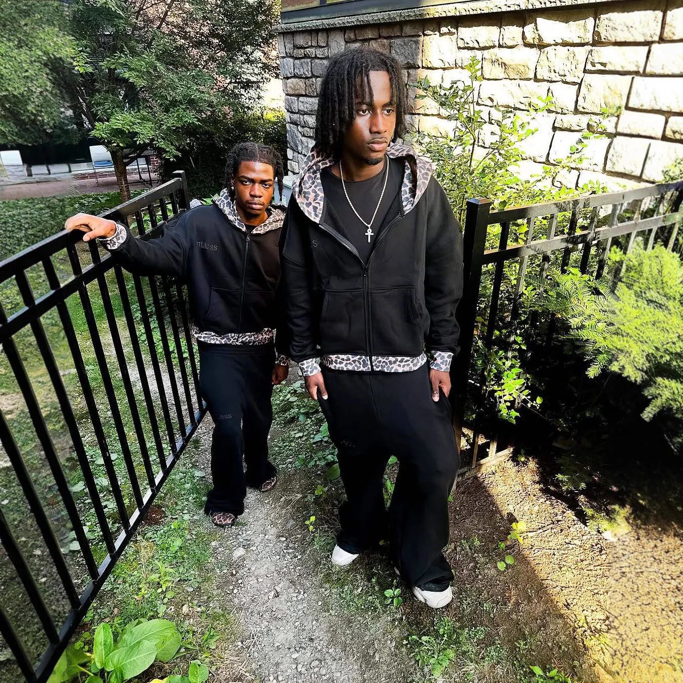 

Готический ретро Harajuku ins стиль с капюшоном на молнии кардиган толстовка повседневные брюки осенне-зимний модный комплект одежды Y2k