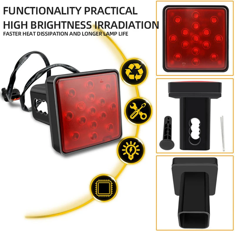 Feux arrière de remorque à LED, feu stop, feux de position latéraux pour remorque F1, feu arrière de cire, feu de signalisation, 12V