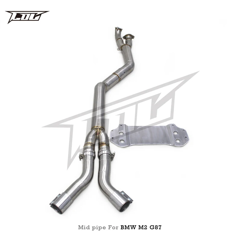BSK Escape Single Mid Pipe 76mm 89mm 3.5 Inches for   M2 G87 G8X S55 3.0T 2023 Stainless Steel Pipe Racing Car Exhaust System
