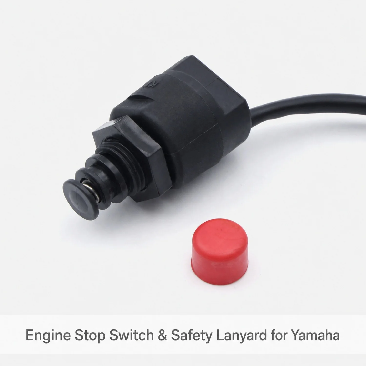Emergency Stop Switch with Safety Lanyard Key Compatible with Tohatsu Mercury Parsun and Yamaha Outboard Motors