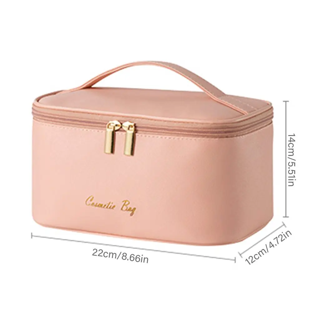 Cosmetic Bag Portable Wash Bag Large Capacity Makeup Pouch Double Zipper Multi-Functional Travel Storage Bag