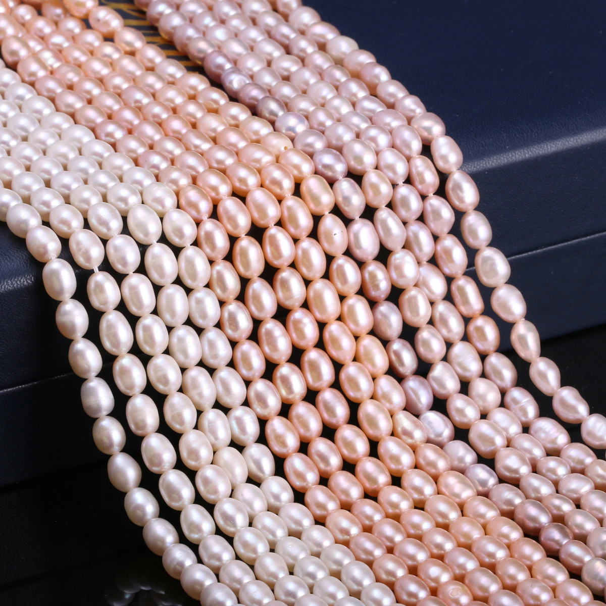 Natural Freshwater Cultured Pearls Beads Rice Shape 100% Natural Pearls for Jewelry Making DIY necklace bracelet accessories