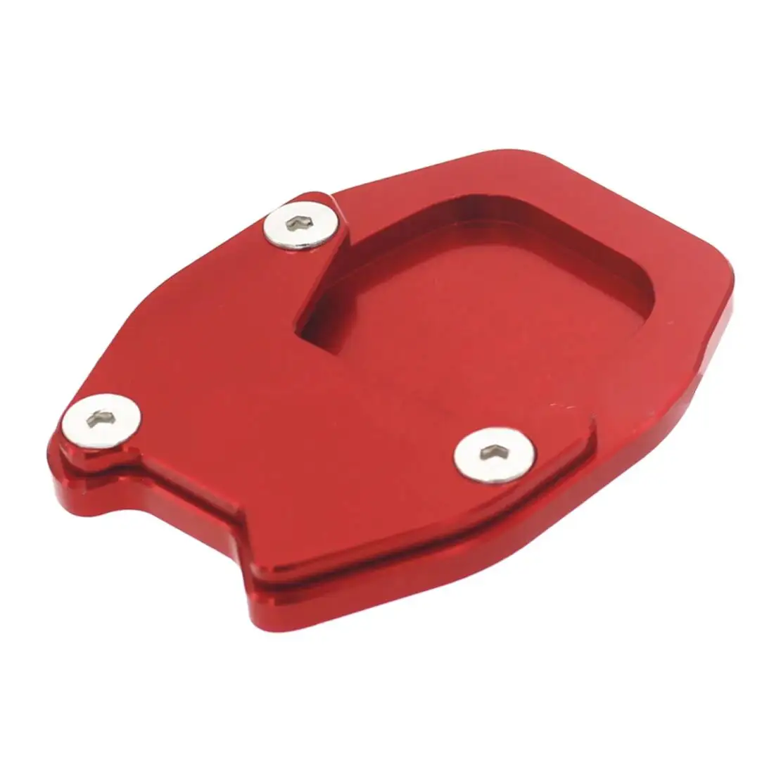 สีแดงมอเตอร์ไซด์เท้าขาตั้งแผ่นKickstand Extension Pad FitสําหรับHonda X-ADV750 NC750X 2021 2022 2023 2024