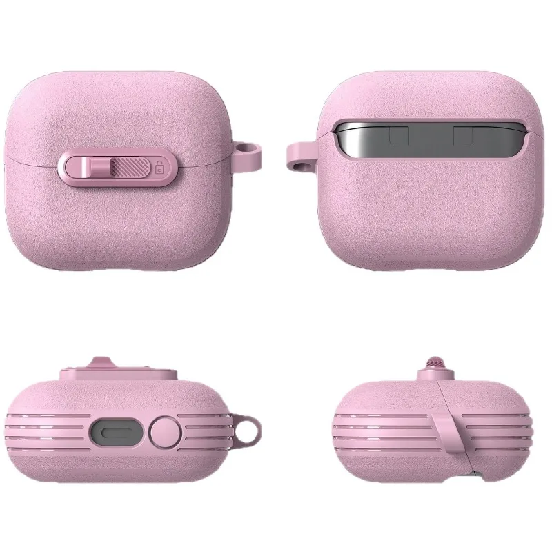 

For Samsung Galaxy Buds3 Bluetooth Headphone Case with Lock Switch Soft Rubber Case for Samsung Galaxy Buds3pro Anti-fall