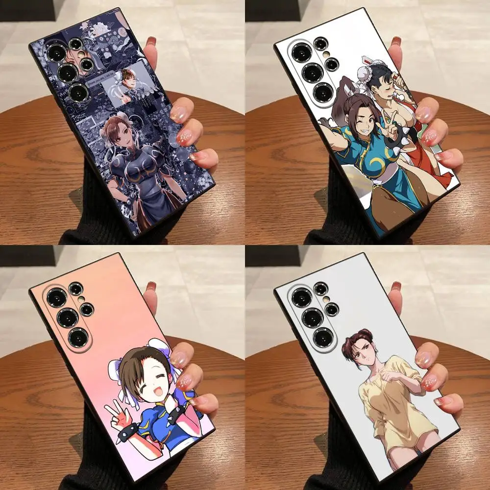 

S-Street Fighter ChunLi Chun Li Phone Case For Samsung S25,S24,S21,S22,S23,S30,Ultra,S20,Plus,Fe,Lite,5G Black Cover