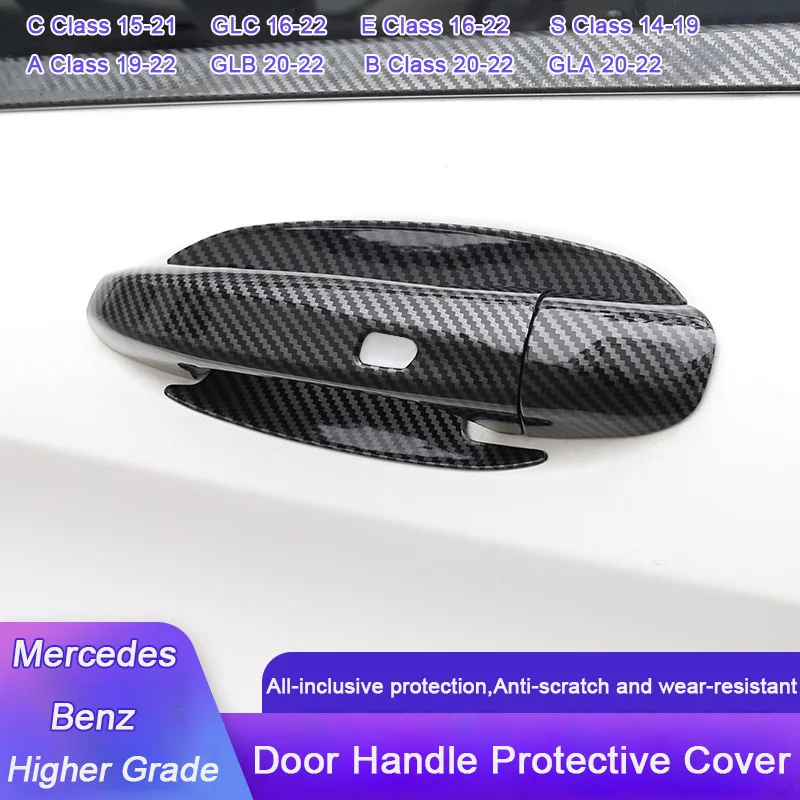 

For Mercedes Benz GLC X254 A B C E S Class W205 W213 W221 GLA GLB X247 Car Door Handle Bowl Trim Cover Frame Exterior Accessory