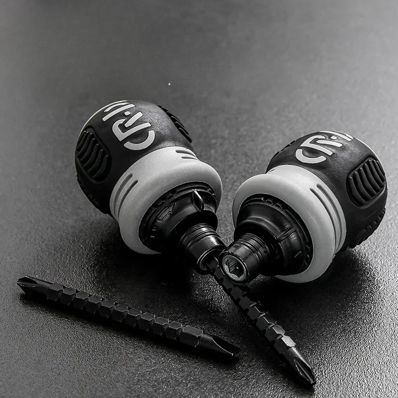 Ratchet Screwdriver Set Short Shaped Radish Head High Hardness Labor Saving Multi-functional Dual Purpose