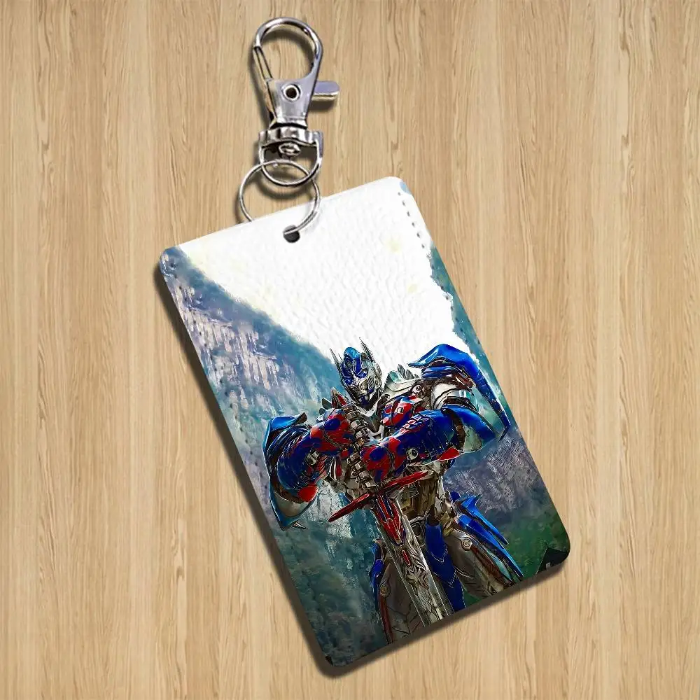 Toekomstige Transformers AutobotS Cartoon Zanger Anime Kaart Sleutelhanger Mode Hanger Tas ID Deurkaart Etui Buskaart Schattig Volwassene