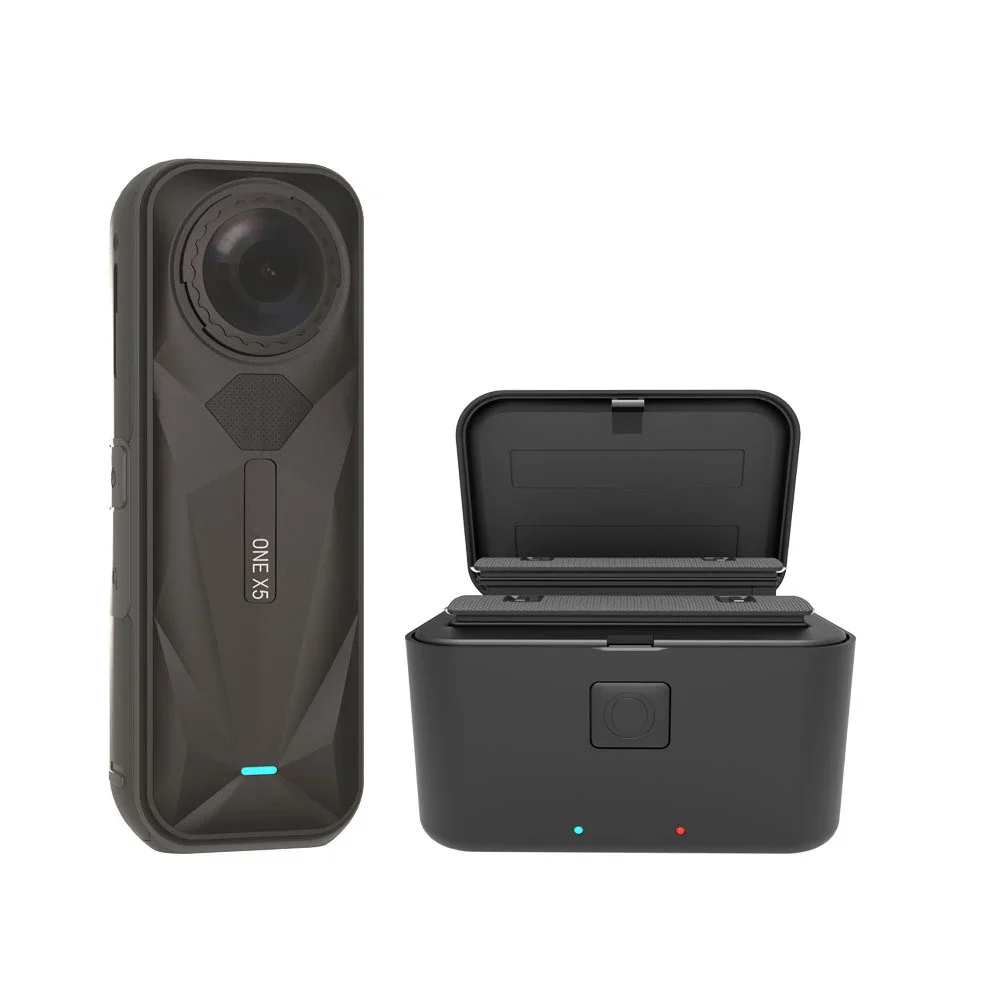

Dual Charger For Insta360 X5 Compact Efficient Dual Charging Charger Battery Holder Camera Charger Accessories
