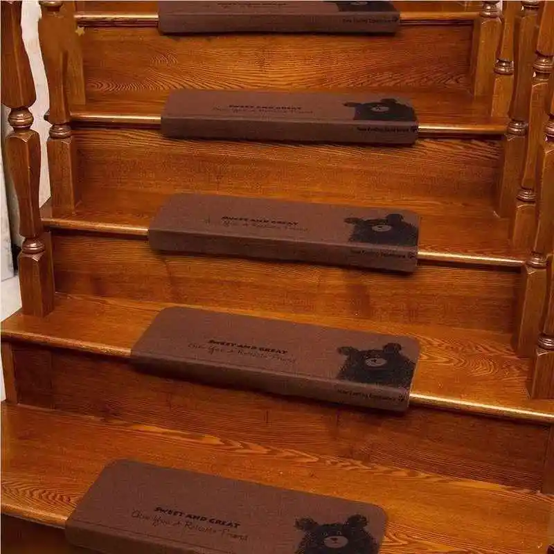 

Самоклеящиеся противоскользящие коврики для ступеней, большие накладки на ступеньки, не требующие клея, для домашнего использования