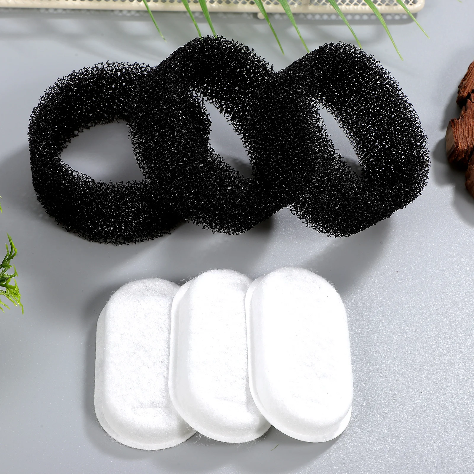 

1 set 12 Pet Water Filters 12 Cat Fountain Replacement Cotton Sponge Quality Hair Capture Easy Storage Compatible Dog Dispenser