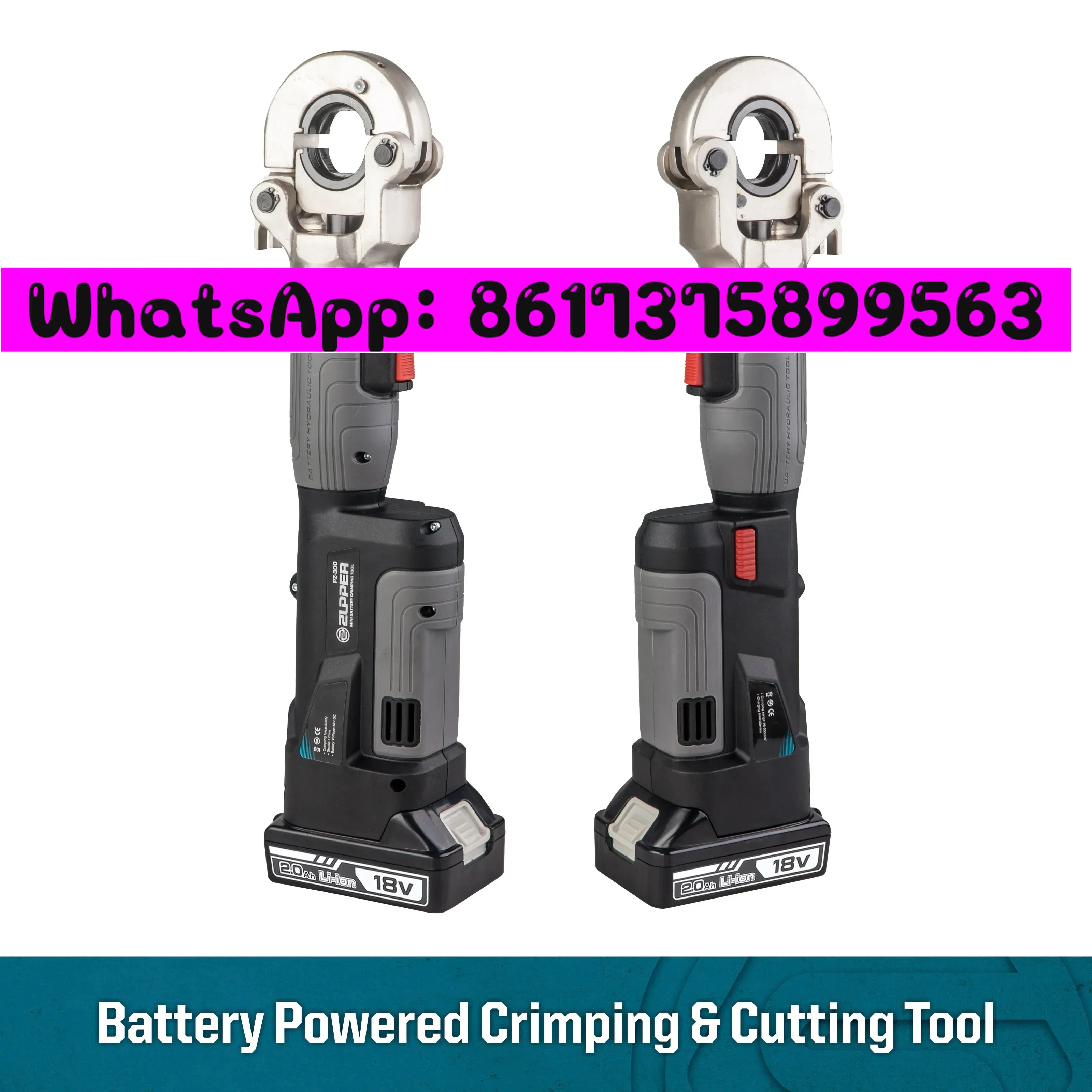 ZUPPER Mini ed Crimping Tool with High and peormance PZ-300 Range 16-300 mm² cle lugs