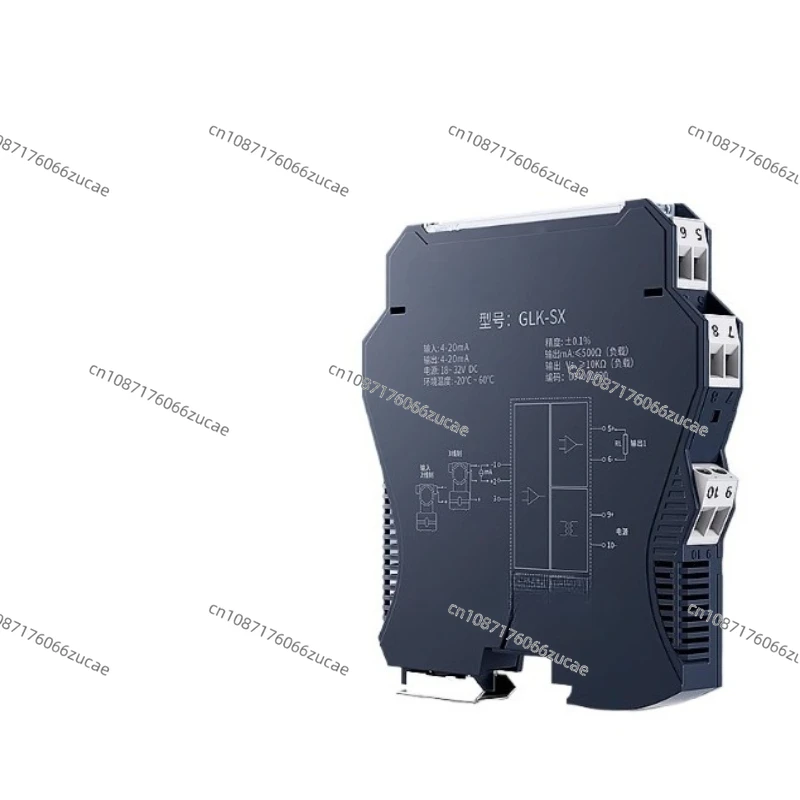 DC Signal Isolator Analog Current 4-20mA Voltage Module Distribution Transmitter One in Two Out 0-10V
