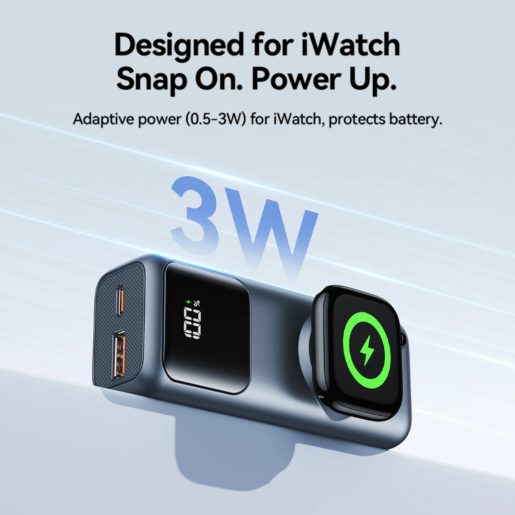 10000mAh Mini Power Bank 22.5W Fast Charging with Magnetic Wireless