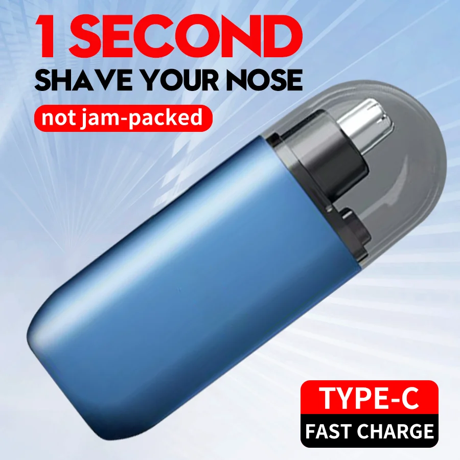 

Электрический триммер для носа и ушей с перезаряжаемой USB — литий-полимерный аккумулятор емкостью 150 мАч, быстрая зарядка, компактная и портативная машинка для стрижки волос для мужского ухода за мужчинами