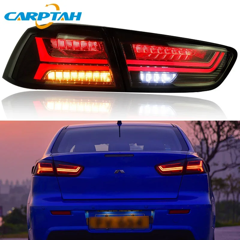 Car LED Taillight For Mitsubishi Lancer EVO X 2008 - 2017 Rear Running Lamp Brake Reverse Turn Signal Waterproof Car Accessories