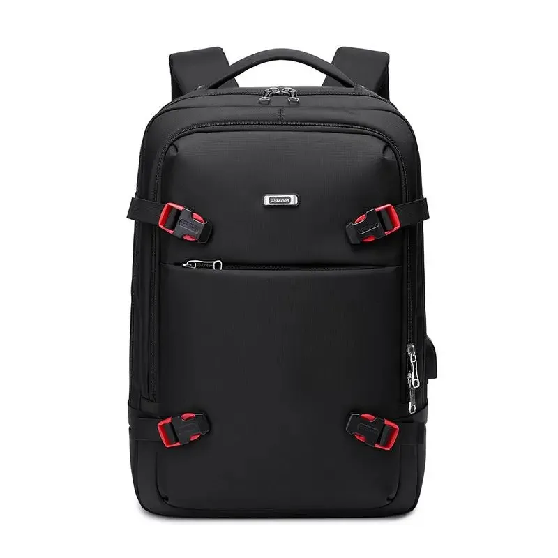 

WIERSOON 45L Male Expandable Large Capacity Traveling Backpack for 17 inch Laptop Men's Backpack Approved Weekender Bag