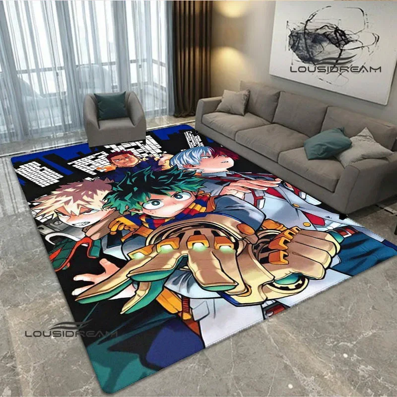 

My Hero Academia Cartoon Printed carpet Non -slip carpet rugs for bedroom area rug room decor Yoga mat Door pad birthday gift