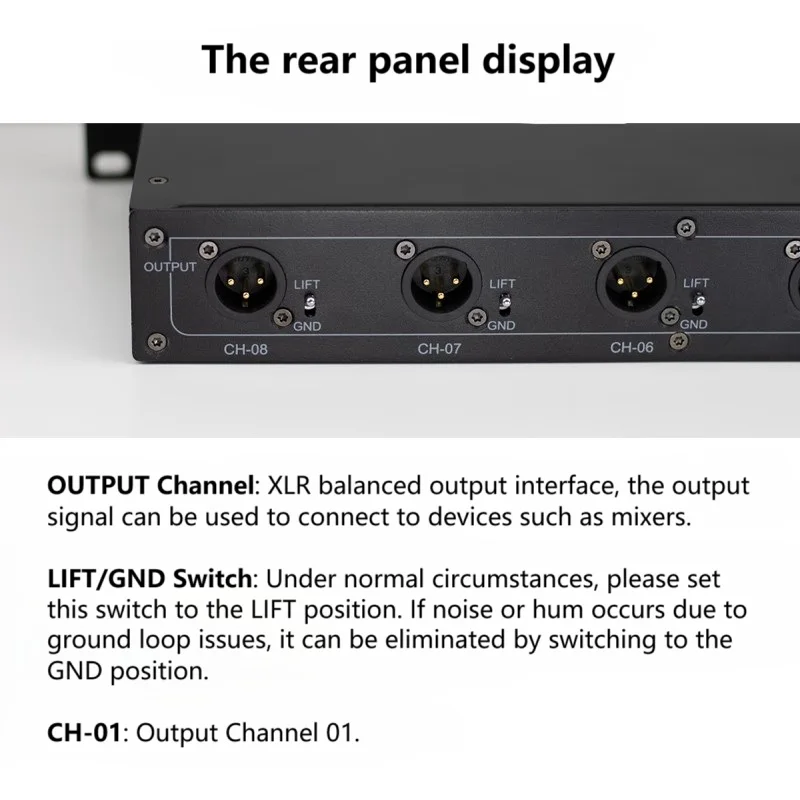 MAXIMON Professionele Audio 8-kanaals directe injectiebox Passieve Di Box Pro