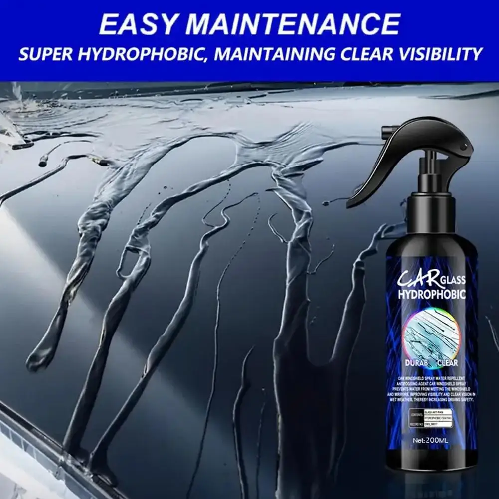 سيارة الزجاج طلاء وكيل العالمي السيارات طارد المياه طلاء وكيل غير نافذ للمطر مكافحة الضباب السيارات الزجاج الأمامي طلاء غير نافذ للمطر #3