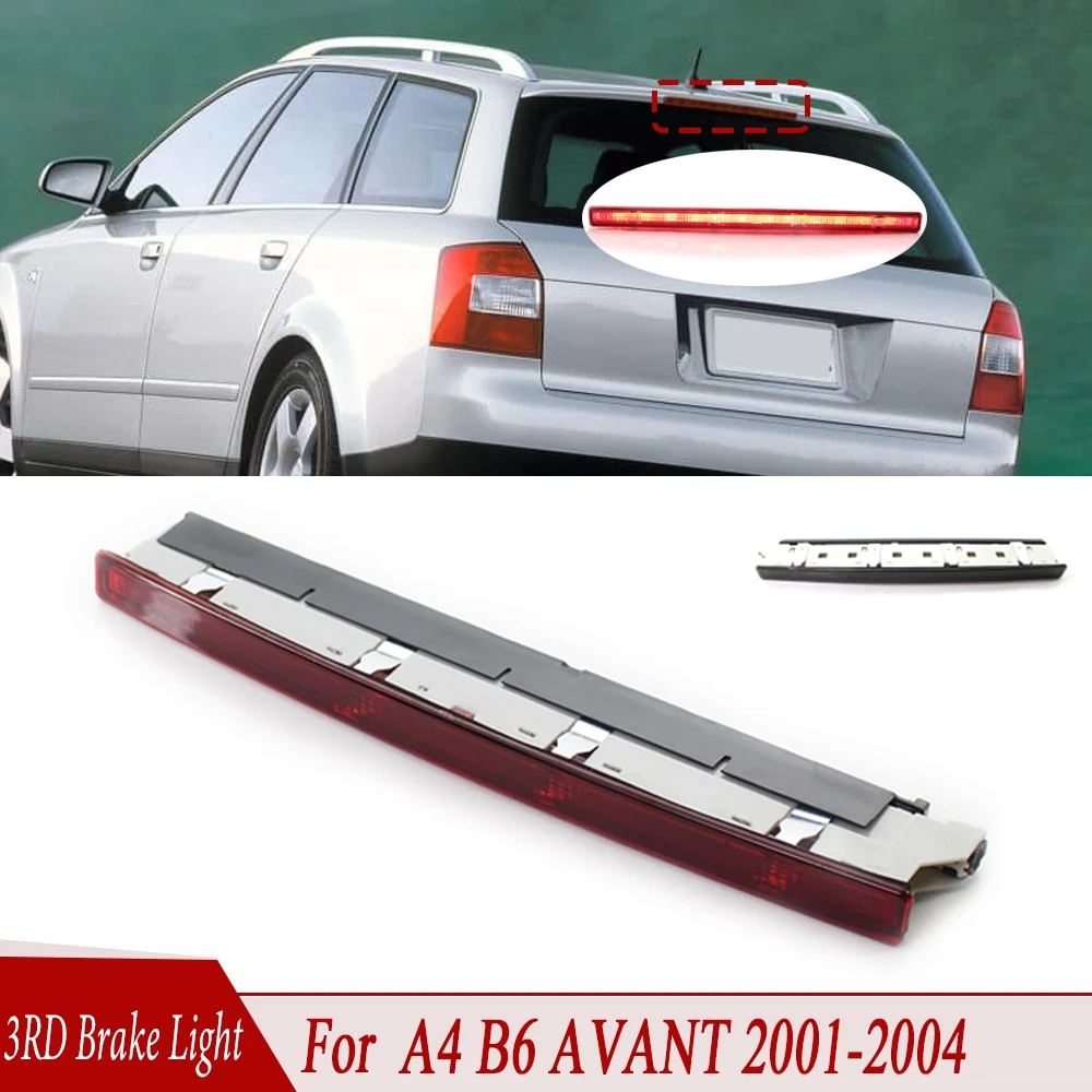 Car LED Brake Light 3RD High-Position Auto Stop Lamp Red Lens Tail Light 8E9945097 for A4 B6 2001-2004