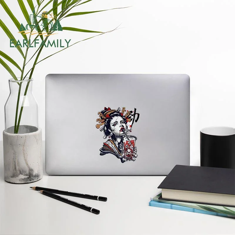 Japanese Samurai Sword Geisha Warrior Car Stickers Window Products Automotive Accessories Interior Electric Motorcycle Decal