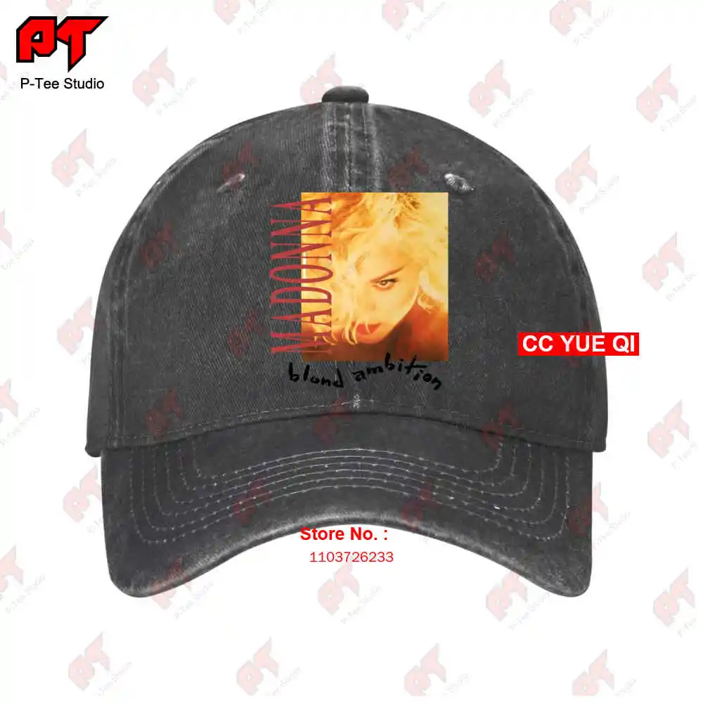 1990 Madonna Blond Ambition World Tour Concert Baseball Caps Truck Cap XUXV