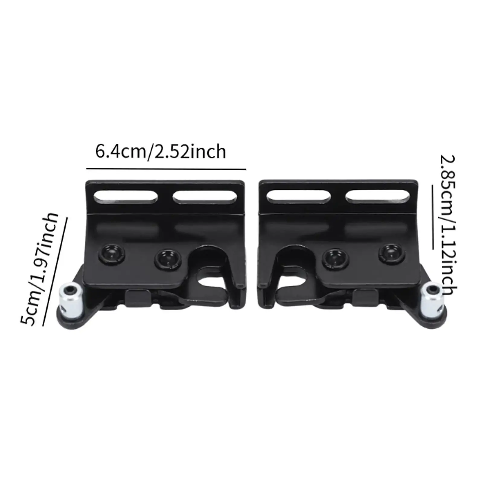 Truck Cap Rear Door Rotary Latch Metal Lock Pair Quick Install Stable Fit for Leer 100XR 100XL 100XQ Fiberglass Cover