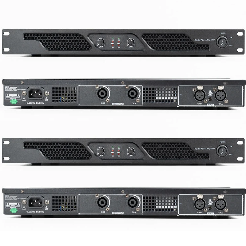 

Amplificador De Sonido Stage Professional Speaker Sound Equipment Pa System 1U 2 Channel Sound Power Amplifier